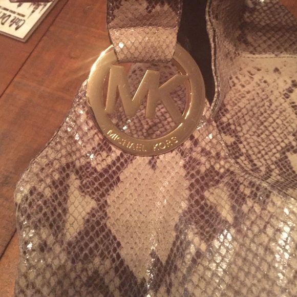 Michael kors snakeskin hobo bag - Picture 3 of 4