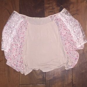 Sans souci flowy bohemian crop top