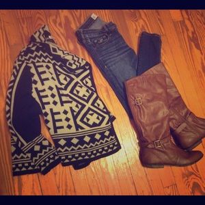 Unique tribal cardigan