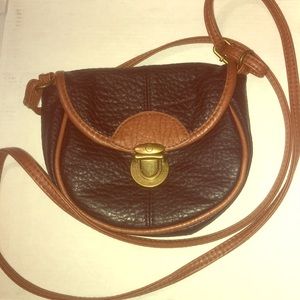 Black and brown satchel