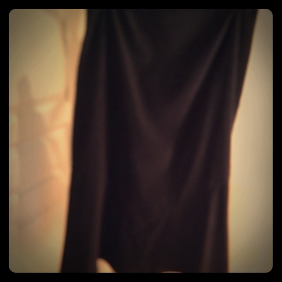 Suede-like floor length skirt. Mermaid style.