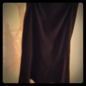 Suede-like floor length skirt. Mermaid style.