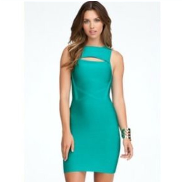 Bebe Emerald Green Dress