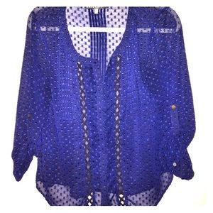 Brixon Ivy sheer detailed blouse.