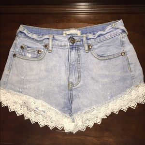 🌟REDUCED🌟 Free People lace bottom shorts