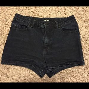 Navy blue BDG high waisted shorts