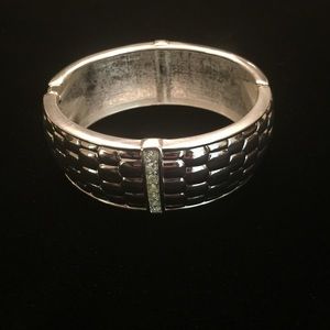 Silver Bracelet with rhinestone detail