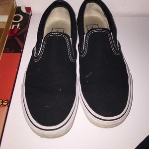 black slip on vans