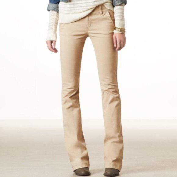 khaki jeans bootcut