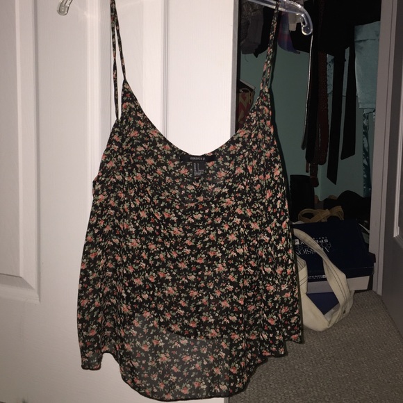 Forever 21 floral crop top - Picture 1 of 1