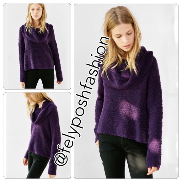 Urban Outfitters Divya Cowl Neck Pullover Sweater.