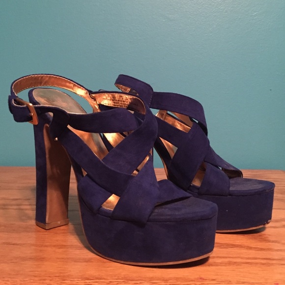 Strappy platform heels