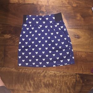 H&M linen bow pencil skirt