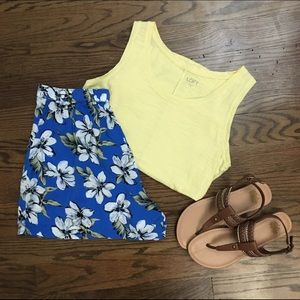Hollister Blue Floral Soft Shorts