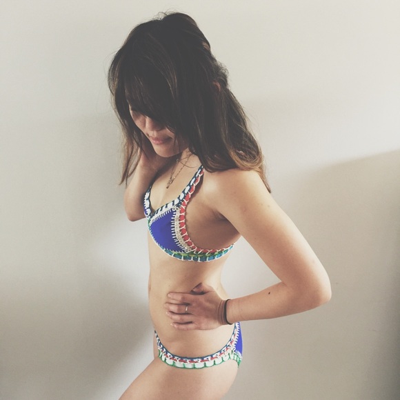 Brazilian crochet bikini kiini