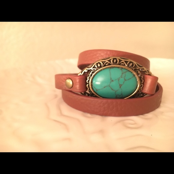Premiere designs turquoise wrap bracelet