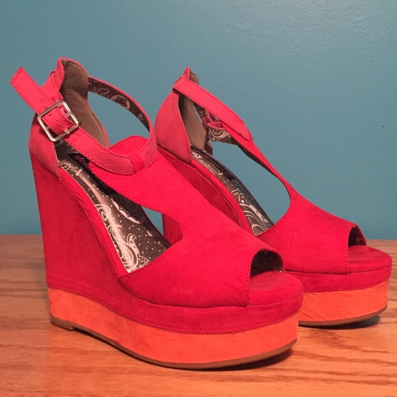 Funky dollhouse platform wedges