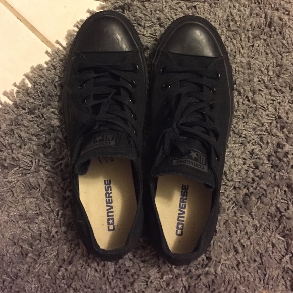 All Black Converse - Picture 1 of 3