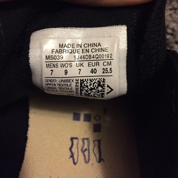 All Black Converse - Picture 2 of 3