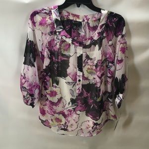 AB Studio Chiffon Henley