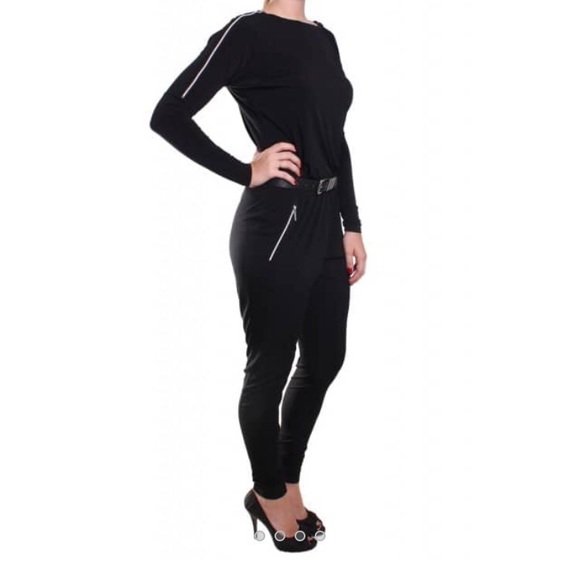 Michael Kors Pants - Michael Kors long sleeve black jumpsuit SZ L