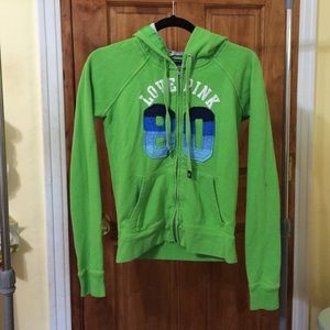 Victoria secret Pink Green Hoodie - S