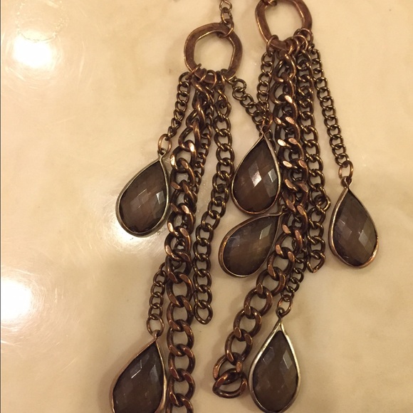 Copper earrings - Picture 2 of 2