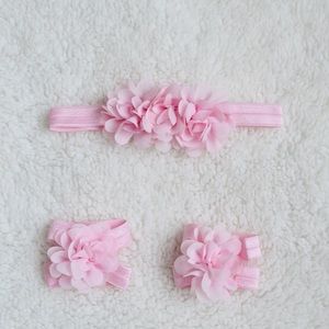Baby/toddler headband and barefoot sandals set