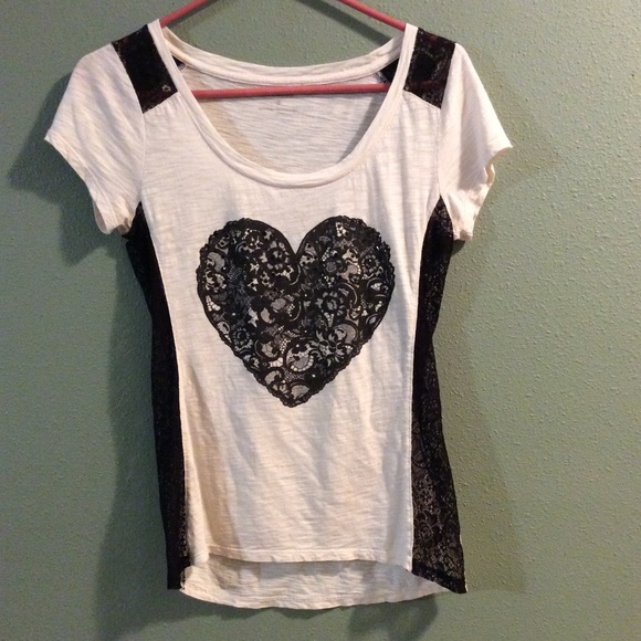 Lace and burnout Express tee! ❤️ - Picture 1 of 3