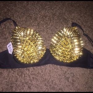 📣 M GOLD SPIKE BRA