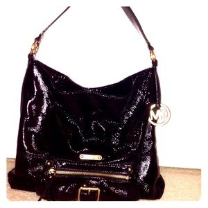 Michael Kors Black Patent Leather handbag