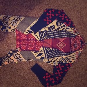 Red white and Blue over piece