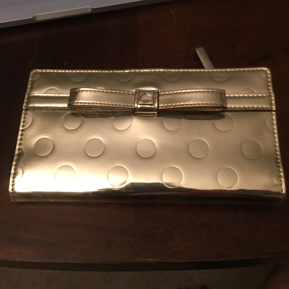 Gold Kate Spade Wallet