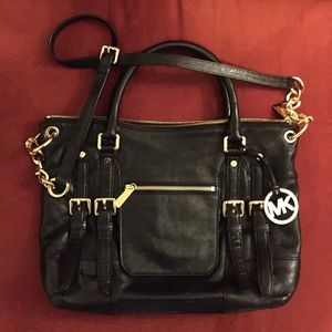 Michael Kors Black Leather Purse
