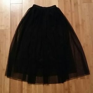 Tulle Midi Skirt