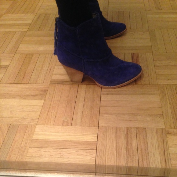 Ella Moss Ankle Boots & Booties for Women on Sale up to 90  Ella Moss blue suede ankle boots