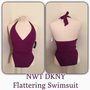 Last Chance NWT Magenta DKNY Amazing Swimsuit