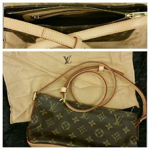 Authentic  Loui Vuitton Trotteur Shoulder Bag