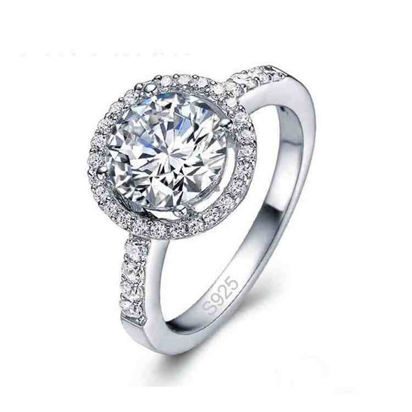 3ct Simulated Diamond Ring size 4