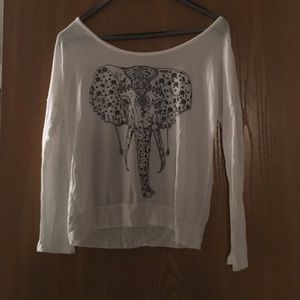 Awesome tribal elephant long sleeve tee