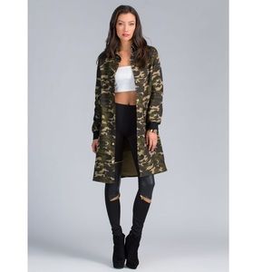 Camo long jacket