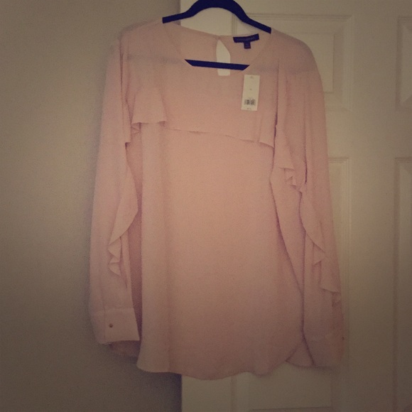 Brand new beautiful Ruffle-Front Blouse