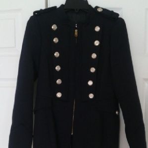 ZARA navy military coat