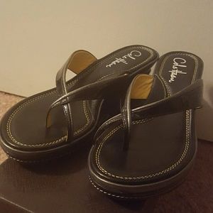 Cole Haan Air Laetitia Thong-Blk/Anthrct