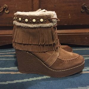 Sam Edelman fringe wedges