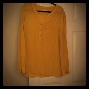 Mustard colored blouse