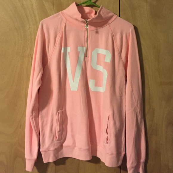 Victoria's Secret Tops - Victoria's Secret Coral Half Zip