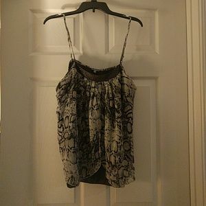 Brown/leopard print Charlotte Russe tank top