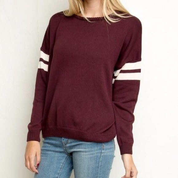 Brandy Melville Tops - || Brandy Melville || Athletic Sweater