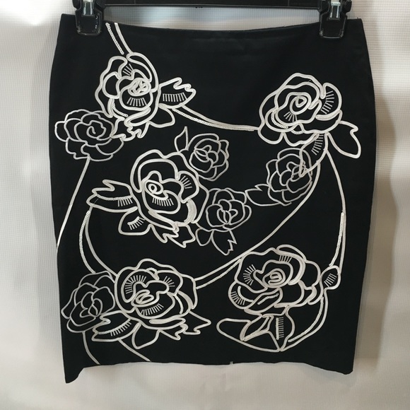 White House Black Market Beaded Skirt